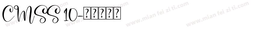 CMSS 10字体转换